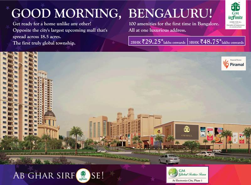 Get ready to reside in a home unlike any other at GM Global Techies Town in Bangalore Update